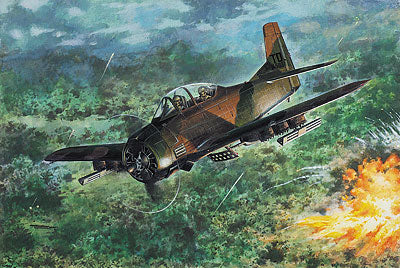 ROD450 - 1/48 Roden T28D Trojan USAF Trainer Aircraft