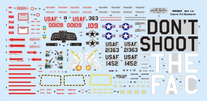 ROD620 - 1/32 Roden O2A Skymaster USAF Multi-Purpose Light Aircraft