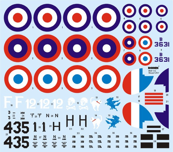 ROD630 - 1/32 Roden Nieuport 27