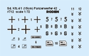 ROD712 - 1/72 Roden SdKfz 4/1 Panzerwerfer 42 (Early) Rocket Launcher