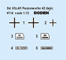 ROD714 - 1/72 Roden Sd.Kfz 4/1 Panzerwerfer 42 (late)