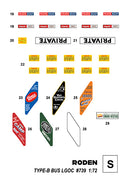 ROD739 - 1/72 Roden WWI LGOC B Type British Bus