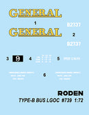 ROD739 - 1/72 Roden WWI LGOC B Type British Bus
