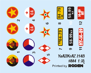 ROD804 - 1/35 Roden KrAZ-214B