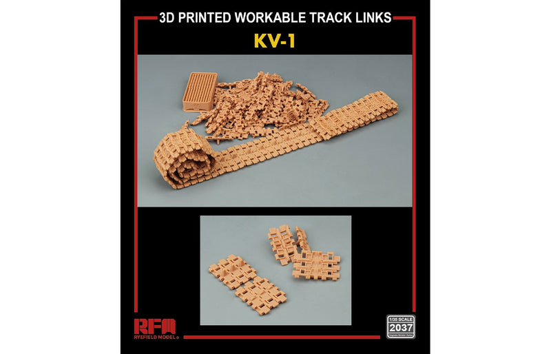 3D printed  Workable track links for KV-1