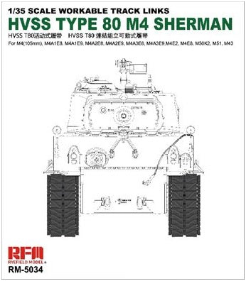 US M4 Sherman T80 Workable Lin