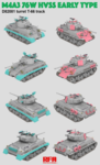 M4A3 76W HVSS Early type D82081 turret T-66 track