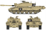 British MBT Challenger 2 w/working tracks