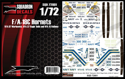 F/A-18C Hornet Ragin Bulls, Warhawks, Vallions