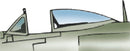 Republic P-47D Thunderbolt bubble Canopy - (Hasegawa)