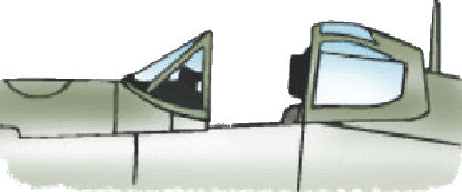 1/72 Squadron Crystal Clear Canopy - - F4U-1 A/D Corsair (Hasegawa)