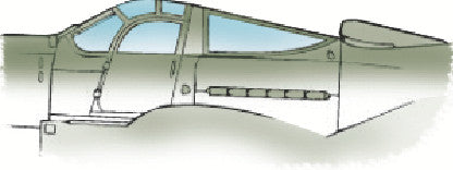 1/72 Squadron Crystal Clear Canopy - Bell P-39 Airacobra (Heller)