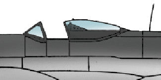 Spitfire Mk.XIV/XVI bubble Canopy - (Fujimi or Heller)