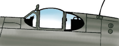 P-51B Mustang Malcom hood (Hasegawa)