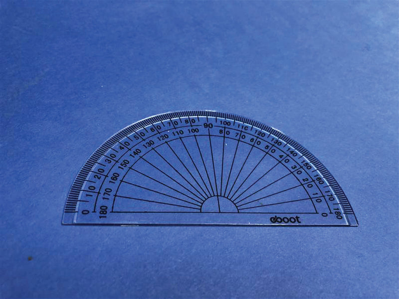 Squadron Tools Clear 180 Degree Protractor