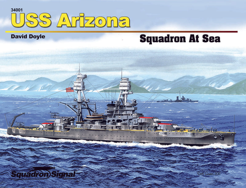 SS34001 - Squadron Signal USS BB-39 Arizona At Sea