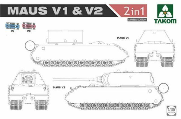 WWII German Maus V1/V2 Super Heavy Tank (2 in 1) (Ltd Edition)