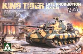 TAK2130 - 1/35 Takom WWII King Tiger SdKfz 182 Late Production Heavy Tank (2 in 1)