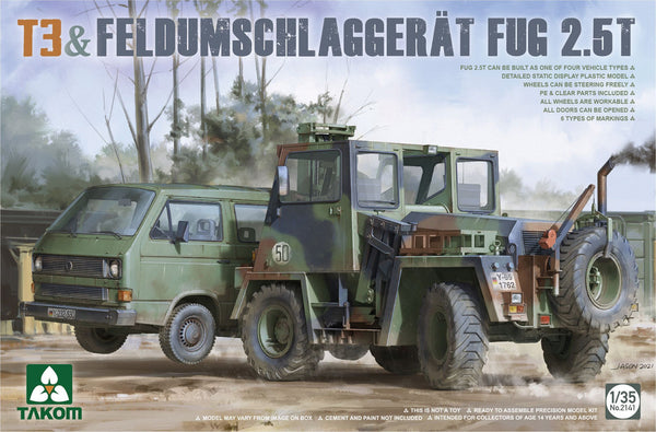 Bundeswehr T3 Transporter Truck & Feldumschlaggerat FUG 2.5-Ton Forklift Truck (2 Kits)