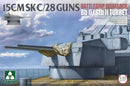 German Battleship Bismarck 15CMSKC/28 Guns & BbII/StbII Turret