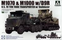 TAK5002 - 1/72 Takom US M1070 Truck Tractor & M1000 70-Ton Tank Transporter w/D9R Bulldozer