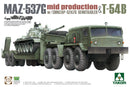 MAZ537G Mid Production Tank Tractor w/CHMZAP-5247G Semi-Trailer & T54B Tank (3 Kits)