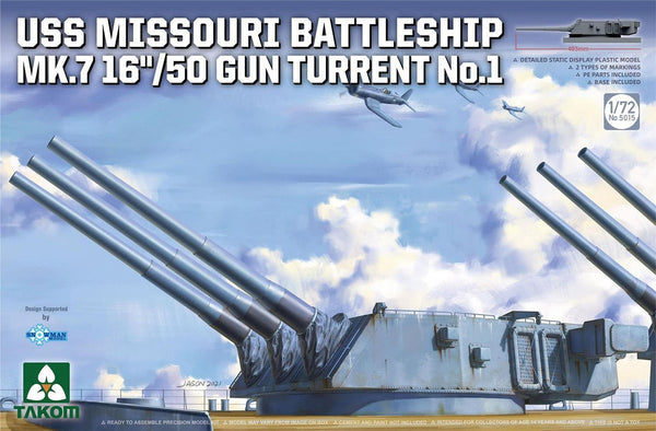 USS Missouri Battleship Mk 7 16"/50 Gun Turret