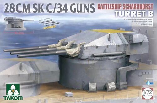 Battleship Scharnhorst Turret B 28CMSK C/34 Guns