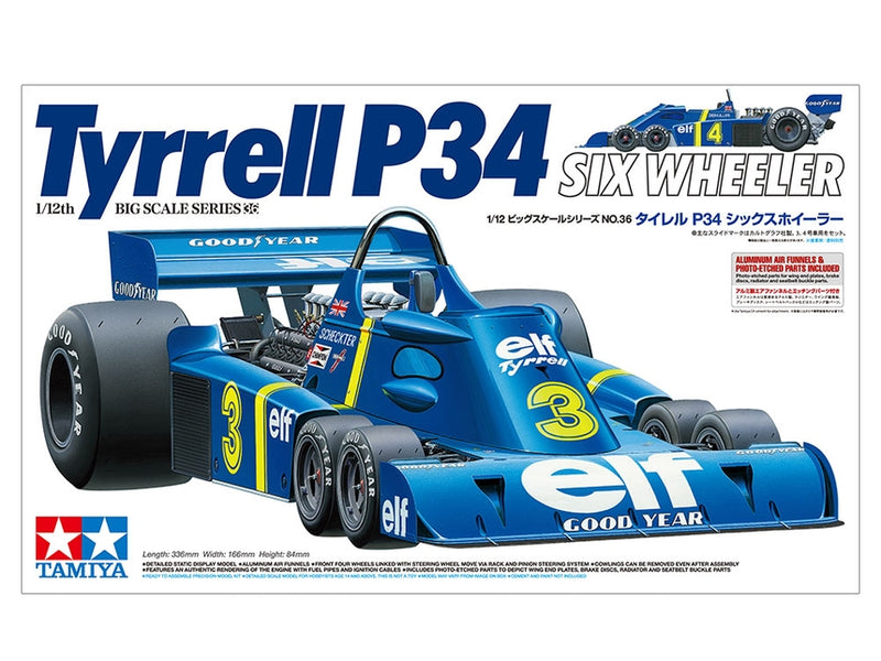 TAM12036 - 1/12 Tamiya Tyrrell P34 Six Wheeler Race Car