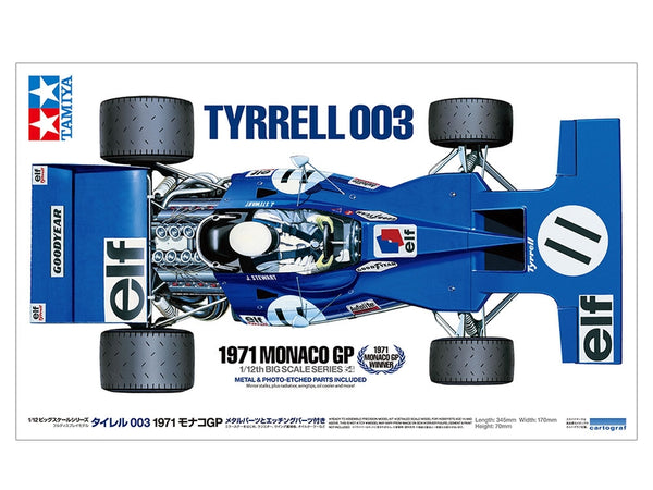TAM12054 - 1/12 Tamiya Tyrrell 003 1971 Monaco GP Race Car