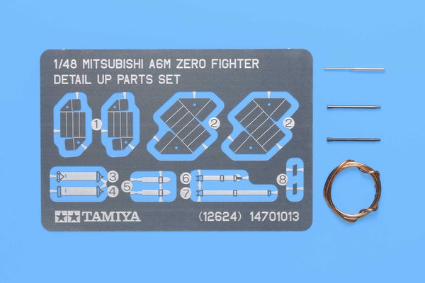TAM12624 - 1/48 Tamiya Mitsubishi A6M Zero Fighter Photo-Etched Detail Set