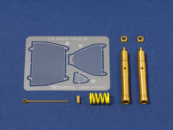 TAM12636 - 1/12 Tamiya 2009 Yamaha YZR-M1 Front Fork Motorcycle Detail Set
