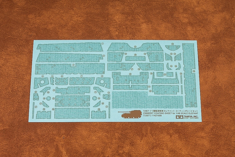 TAM12671 - 1/48 Tamiya Elefant Zimmerit Coating Sheet