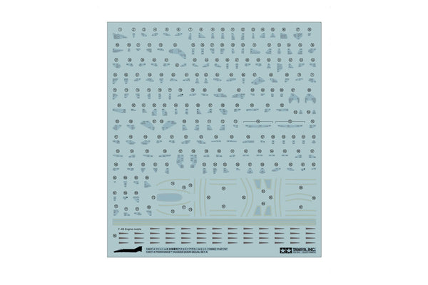 TAM12692 - 1/48 Tamiya F4 Phantom II Access Door Decal Set A