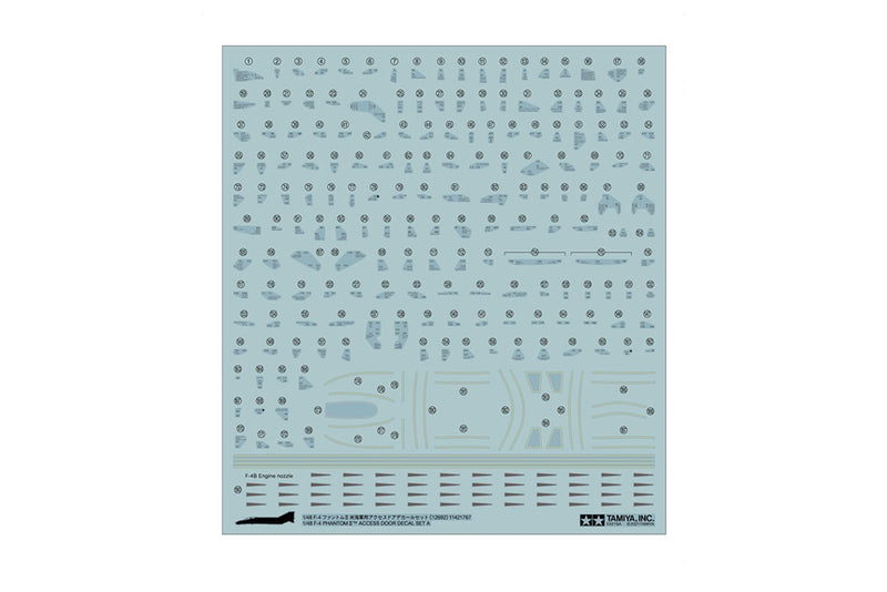 TAM12692 - 1/48 Tamiya F4 Phantom II Access Door Decal Set A