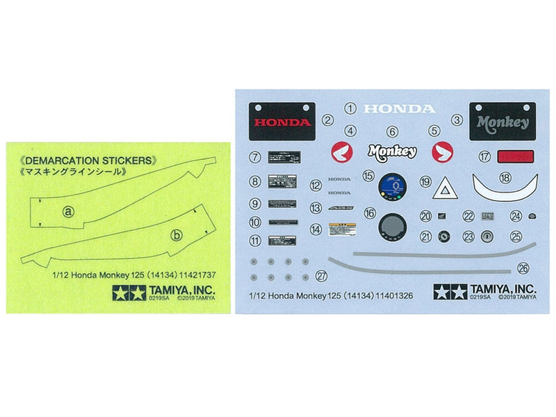 TAM14134 - 1/12 Tamiya Honda Monkey 125 Motorcycle