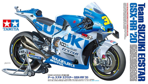 TAM14139 - 1/12 Tamiya 2020 Team Suzuki ECSTAR GSX-RR Racing Motorcycle