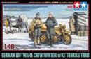 TAM32412 - 1/48 Tamiya German Luftwaffe Crew (Winter) (5) w/Kettenkraftrad