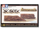 TAM32508 - 1/48 Tamiya Brick Wall, Sand Bag & Barricade Set