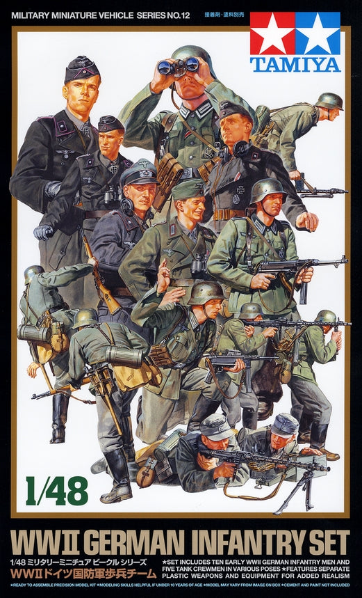 TAM32512 - 1/48 Tamiya WWII German Infantry (15)