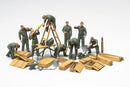 TAM32547 - 1/48 Tamiya WWII German Tank Crew (9) & Field Maintenance Set