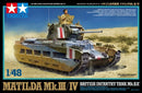 TAM32572 - 1/48 Tamiya Matilda Mk III/IV British Mk IIA Infantry Tank