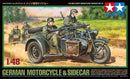 TAM32578 - 1/48 Tamiya German Motorcycle w/Sidecar