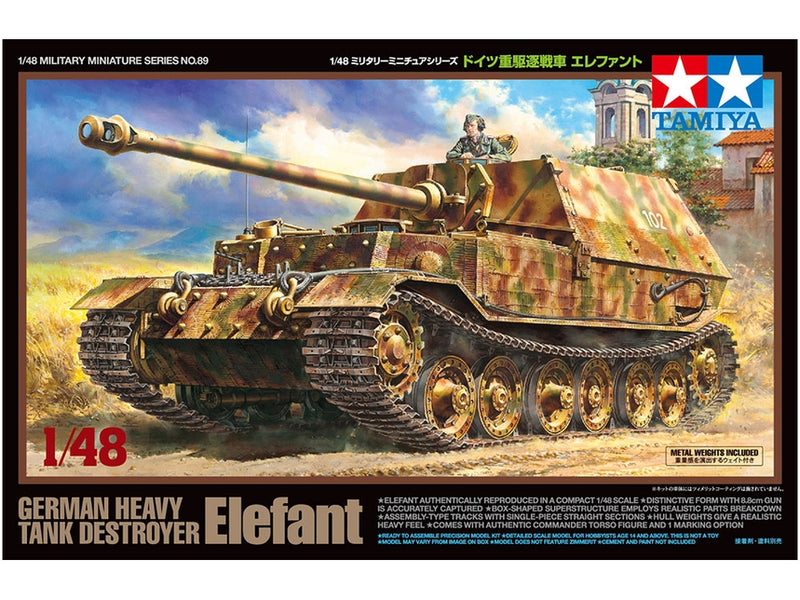 TAM32589 - 1/48 Tamiya German Elefant Heavy Tank Destroyer