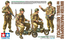 TAM35337 - 1/35 Tamiya British Paratroopers (4) w/2 Small Motorcycles
