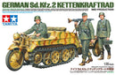 TAM35377 - 1/35 Tamiya German SdKfz 2 Mid Production Kettenkraftrad w/Trailer & 3 Soldiers