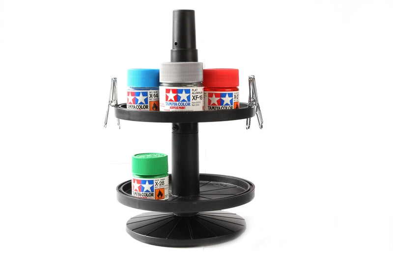 TAM74077 - Tamiya Bottled Paint Stand w/4 Clips