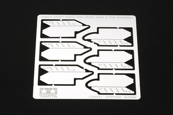 TAM74097 - Tamiya Fine Scribing Saw Blades Straight & Round (3) (for knife #74098)