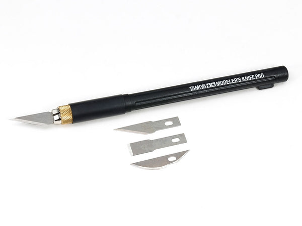 TAM74098 - Tamiya Modeler's Knife Pro w/6 Blades Straight, Curved & Chisel