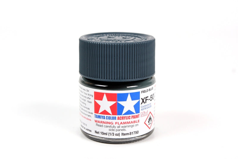 TAMIYA 81750 Acrylic Mini XF50 Field Blue 1/3 oz